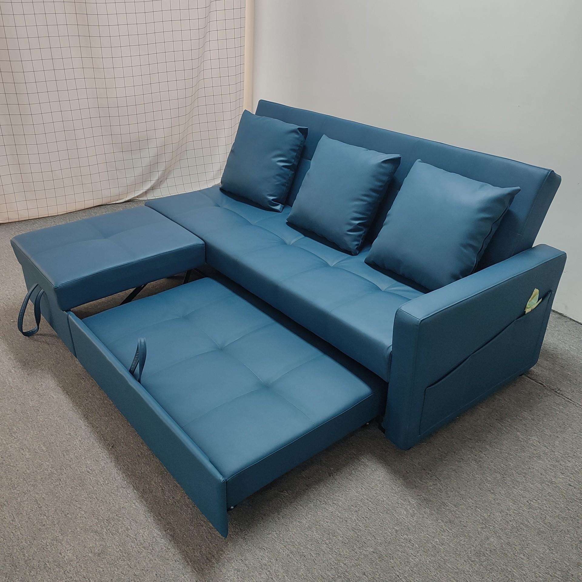 沙发床现代简约多功能折叠两用小户型客厅公寓卧室布艺双人可拆洗