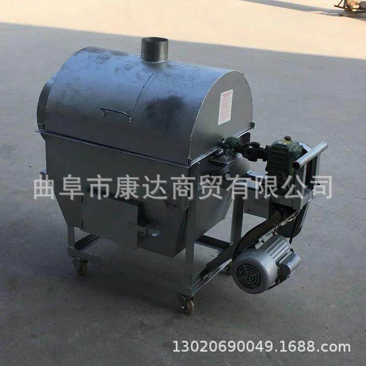 干果烘干机器不锈钢材质炒货机炒核桃板栗带皮花生机器50斤