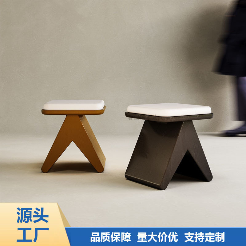 新款北欧日式实木餐椅家用现代简约凳子书桌用靠背坐垫椅子办公椅