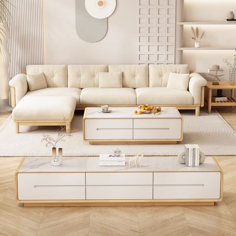 速发冬夏两用实物中发新沙式客厅储木家具沙发组合简约小户型沙发