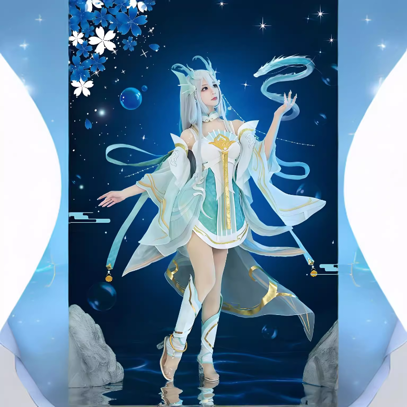 王者荣耀cosplay服装西施游龙清影cos服动漫游戏服装西施少女套装