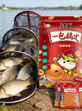 邓刚专攻四季鲫鱼饵料野钓通杀鲫鱼鲤鱼草鱼食鱼饵料腥香一包搞定