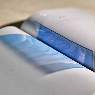 小红书同款亚克力感透光氛围透光胶片书签创意艺术感书签