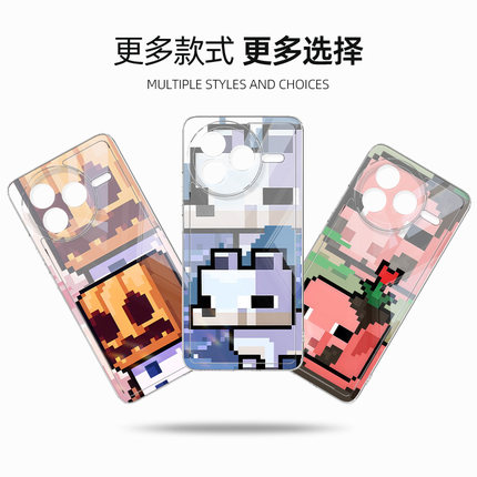 适用红米k80pro小米15手机壳civi5pro我的世界note15pro+保护壳turbo4pro透明14ultra硅胶k70至尊版k40s怪兽3
