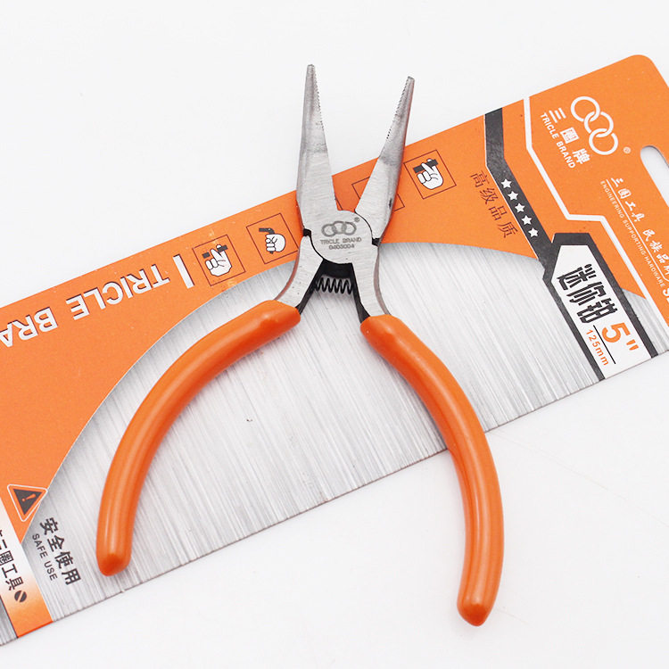 上海汇 一 三圈工具新款5寸迷你钢丝钳斜嘴钳有牙扁嘴钳尖嘴弯嘴,五金/工具,斜嘴钳,淘宝优惠券,粉丝福利购,淘宝优惠卷