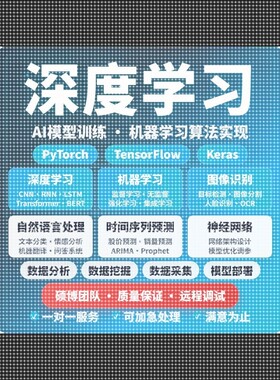 python代做深度学习程序代编算法数据分析代码帮做bug调通爬虫