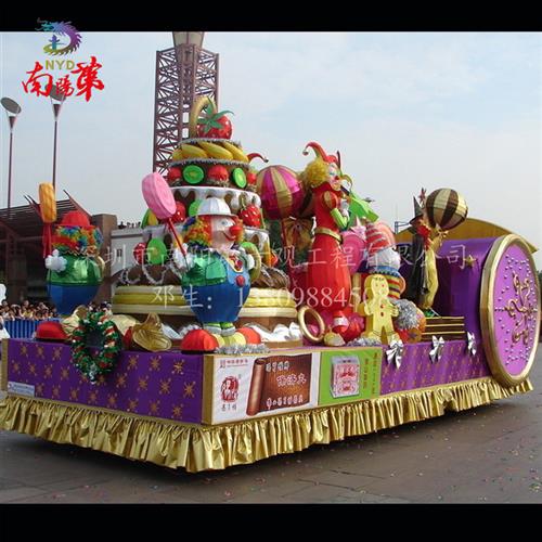 活动宣传节日庆典彩车巡游影视道具花车设计制作安装