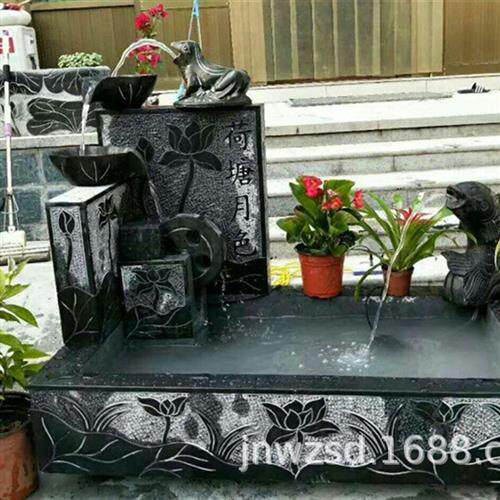 家庭流水摆件石雕哪里卖庭院加湿流水景观工艺品多少钱