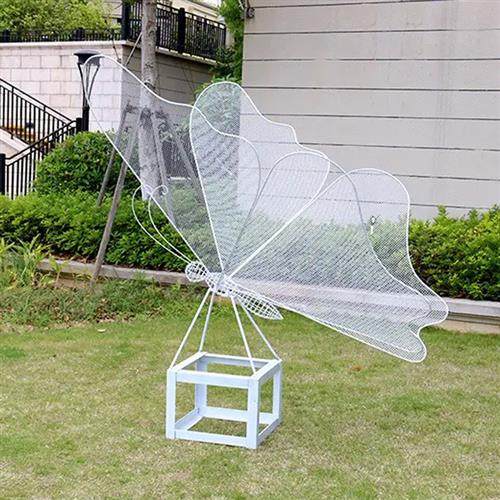 不锈钢蝴蝶雕塑烤漆铁艺镀锌板彩绘户外园林公园广场大型雕塑摆件,基础建材,砂岩雕刻,淘宝优惠券,粉丝福利购,淘宝优惠卷