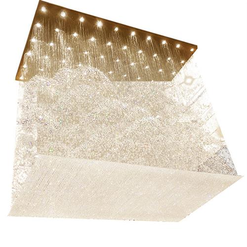 酒店大堂工程定制山造型水晶吸顶灯售楼部迎宾楼大厅屏风创意灯具