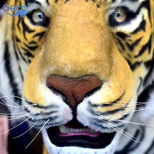 动物园动物展大型电动仿真动物模型机械仿真老虎有动作有叫声摆件
