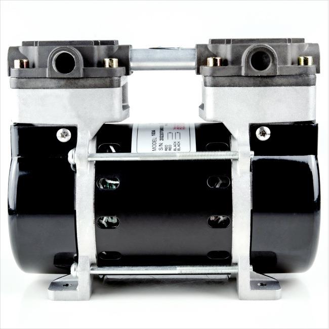 180W空压机DC100A直流12V低噪音无油空压机机头小型塞气泵空压机