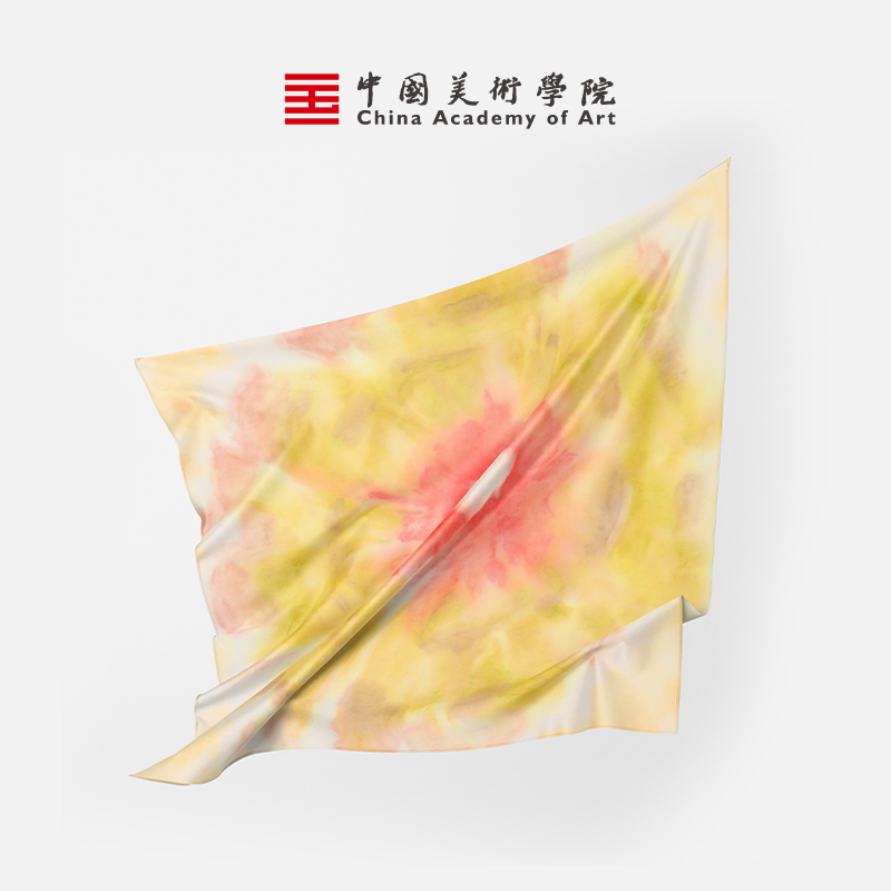 中国美术学院艺术新款高级感丝绵丝巾系脖披肩印花方巾送人礼盒装