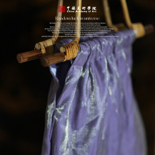 中国美院紫系列新中式复古手袋丝滑手包纯手工制作紫色包竹节手袋