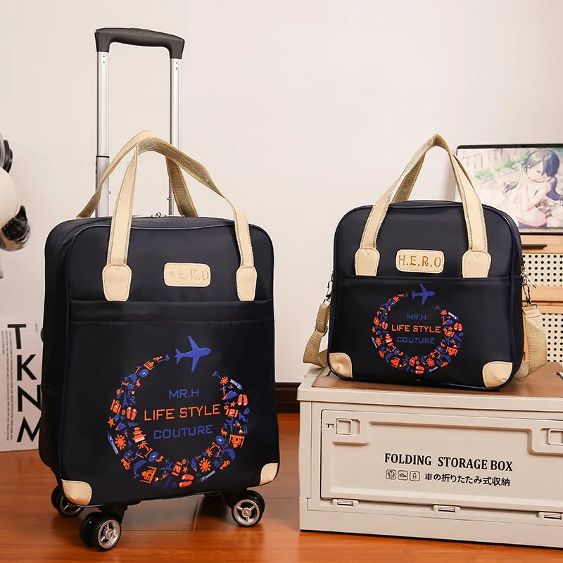 拉杆旅行包子母登机出差行李袋