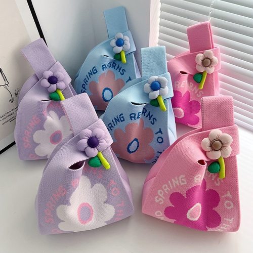 母亲节礼品袋手提针织包伴手礼袋