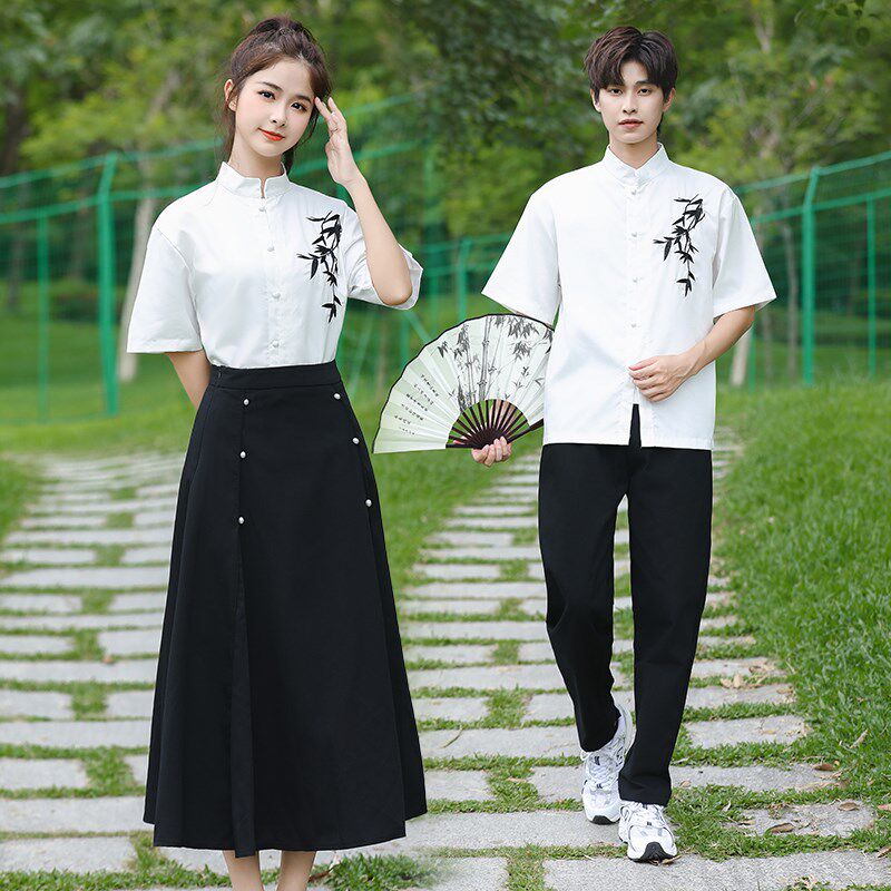 速发古风新中式初式中学生班服中学生合唱幕出服运动会开演高朗诵