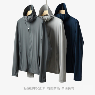 轻薄速干 速发5PFU0 宽松薄软运动外 凉感透套 钓鱼服 防晒衣 男士