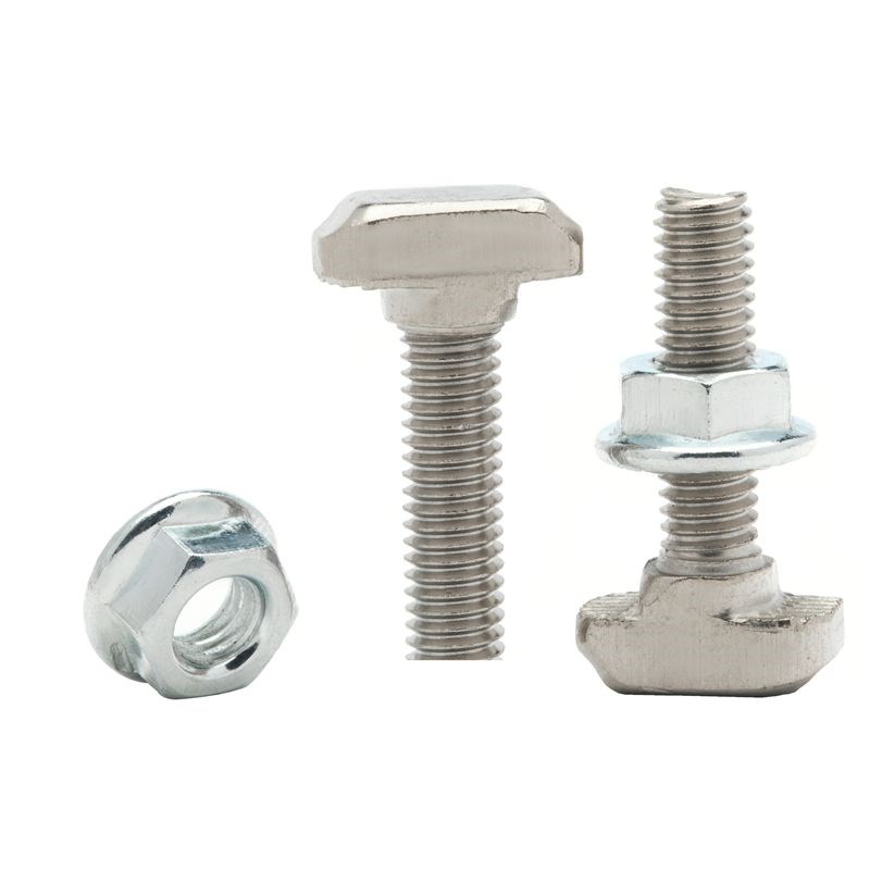 速发欧标T型螺丝铝型材T型螺栓螺型法兰螺母 05M6M8 20/M/40/45母