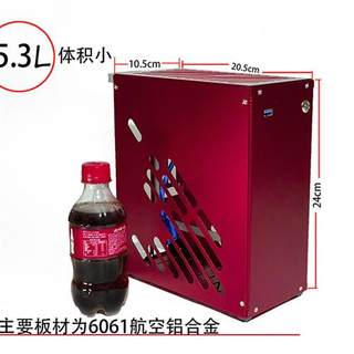 速迫M34迷你便携全铝侧透A4ITX机箱1U电源独显HTPC台式机K39 M24