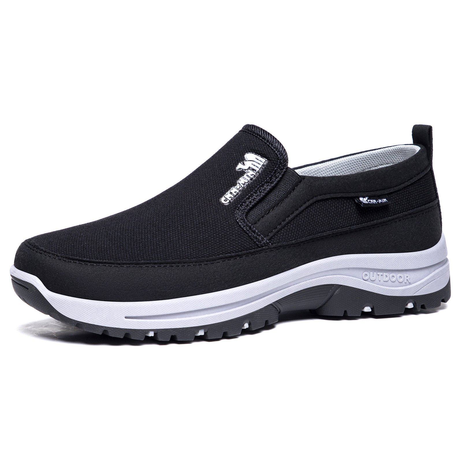 网面透气鞋男士春季薄款镂空一脚蹬休闲飞织网眼轻便运动鞋子布鞋,流行男鞋,健步鞋,淘宝优惠券,粉丝福利购,淘宝优惠卷