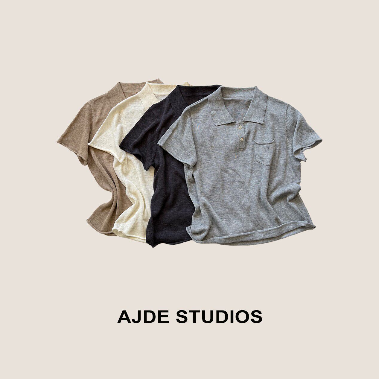 AJDE｜Chill口袋polo针织衫松弛慵懒百搭01