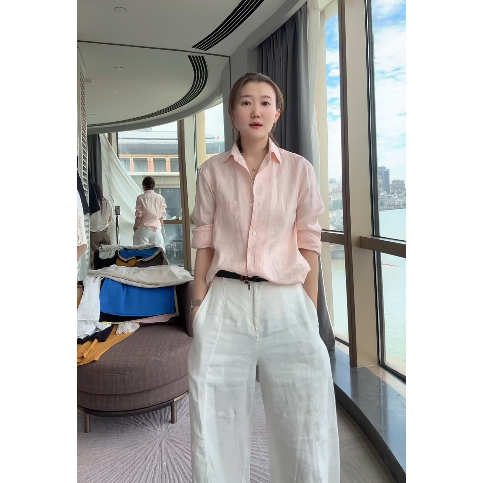AJDE｜经典百搭进口细腻亚麻衬衫