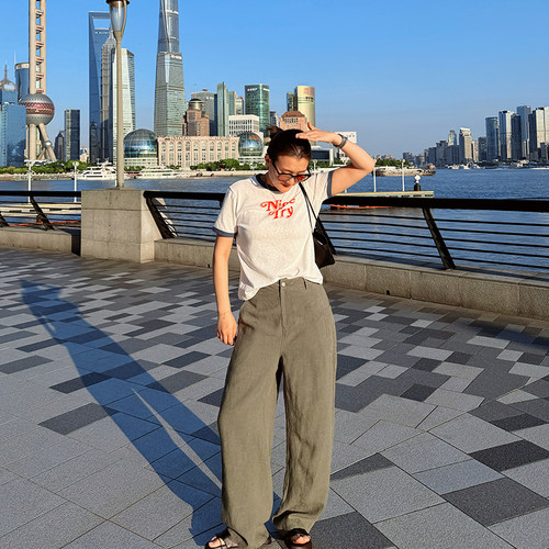 AJDE｜雅痞细腻天丝亚麻工装休闲裤09