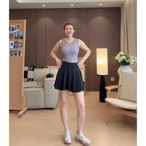 AJDE｜女士罗纹运动胸垫运动背心