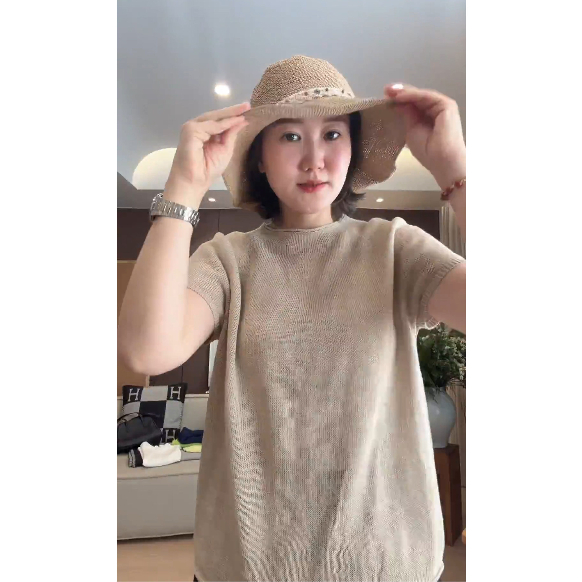 爱自然AJDE 无缝一体进口和纸短袖女夏季透气亲肤清爽冰感T恤上衣