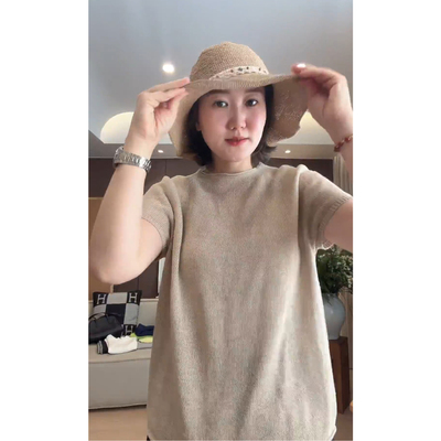 AJDE｜无缝一体进口和纸短袖透气亲肤清爽降温09