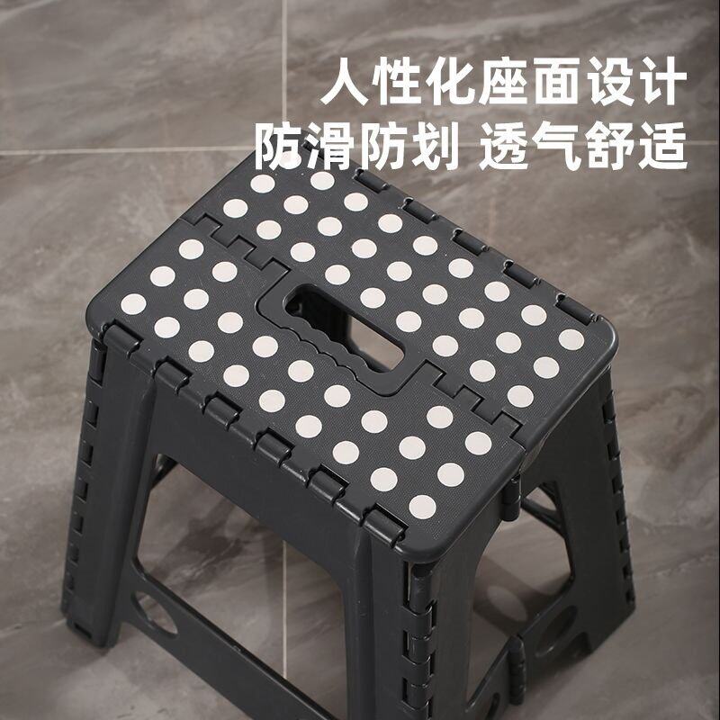 加厚折叠家用凳子成人加高塑料便携式板凳钓鱼马扎便携户外椅子