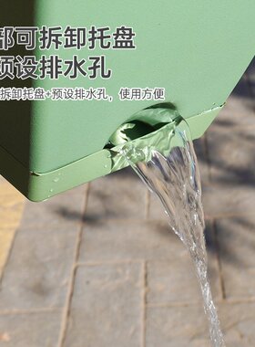 长方形种菜盆家庭阳台种菜神器厂家直销 大号霍伦长条塑料花盆