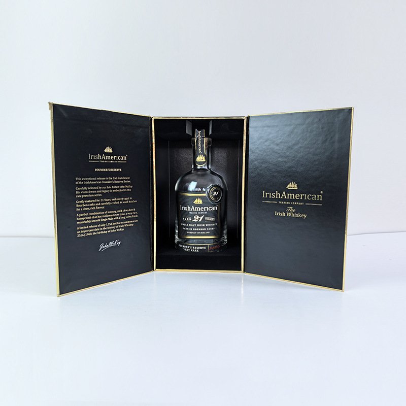 独特设计书型翻盖酒盒纸质洋酒礼品包装盒厂家生产制作酒盒图片