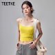 TEETKE美式 内搭打底上衣 新款 复古工字修身 外穿吊带背心女夏季