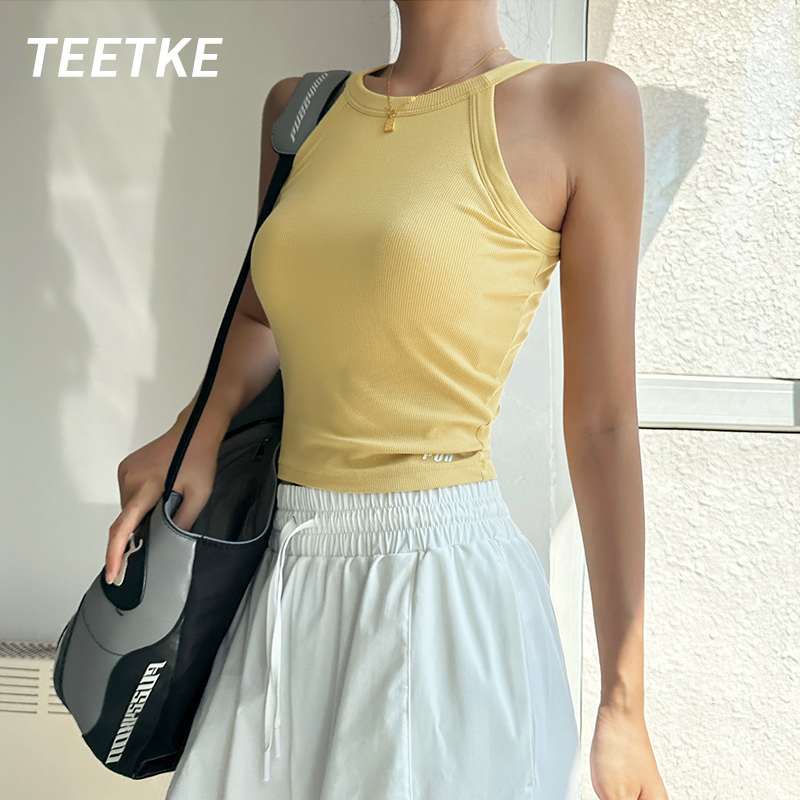 TEETKE美式复古辣妹外穿背心