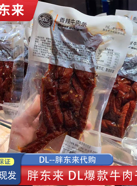 DL胖东来牛肉干香辣麻辣牛肉条豆瓣甜辣许昌超市代购冰袋发货