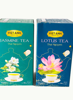 爆款越南代购VIET ANH茉莉花茶莲花茶清香25小包盒装
