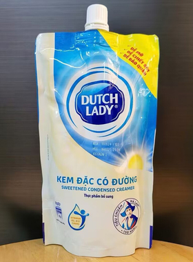 越南代购DUTCH LADY越南牛奶炼奶咖啡伴侣280克袋装