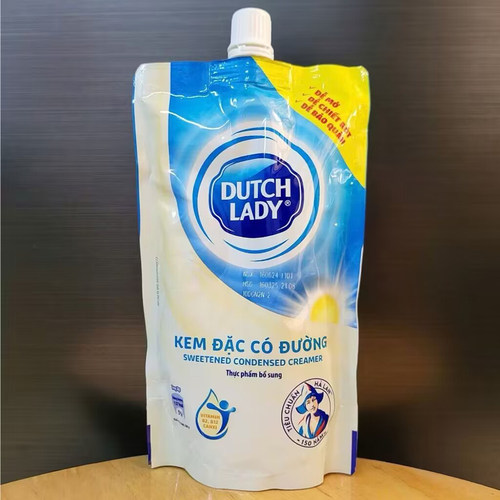 越南代购DUTCH LADY越南牛奶炼奶咖啡伴侣280克袋装