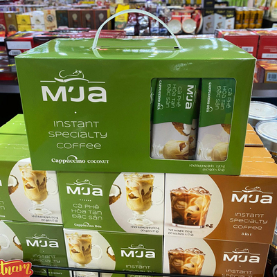 越南代购MJA速溶咖啡卡布奇诺3合一黑咖啡系列