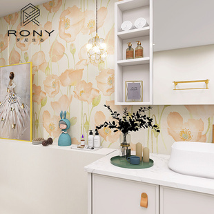 卫生间瓷砖600x1200复古花砖虞美人浴室厨房墙砖防滑地砖 罗尼法式