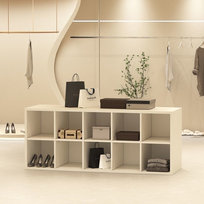 服装店双面中岛展示女装童装收纳中间陈列柜陈列摆放流水展示柜