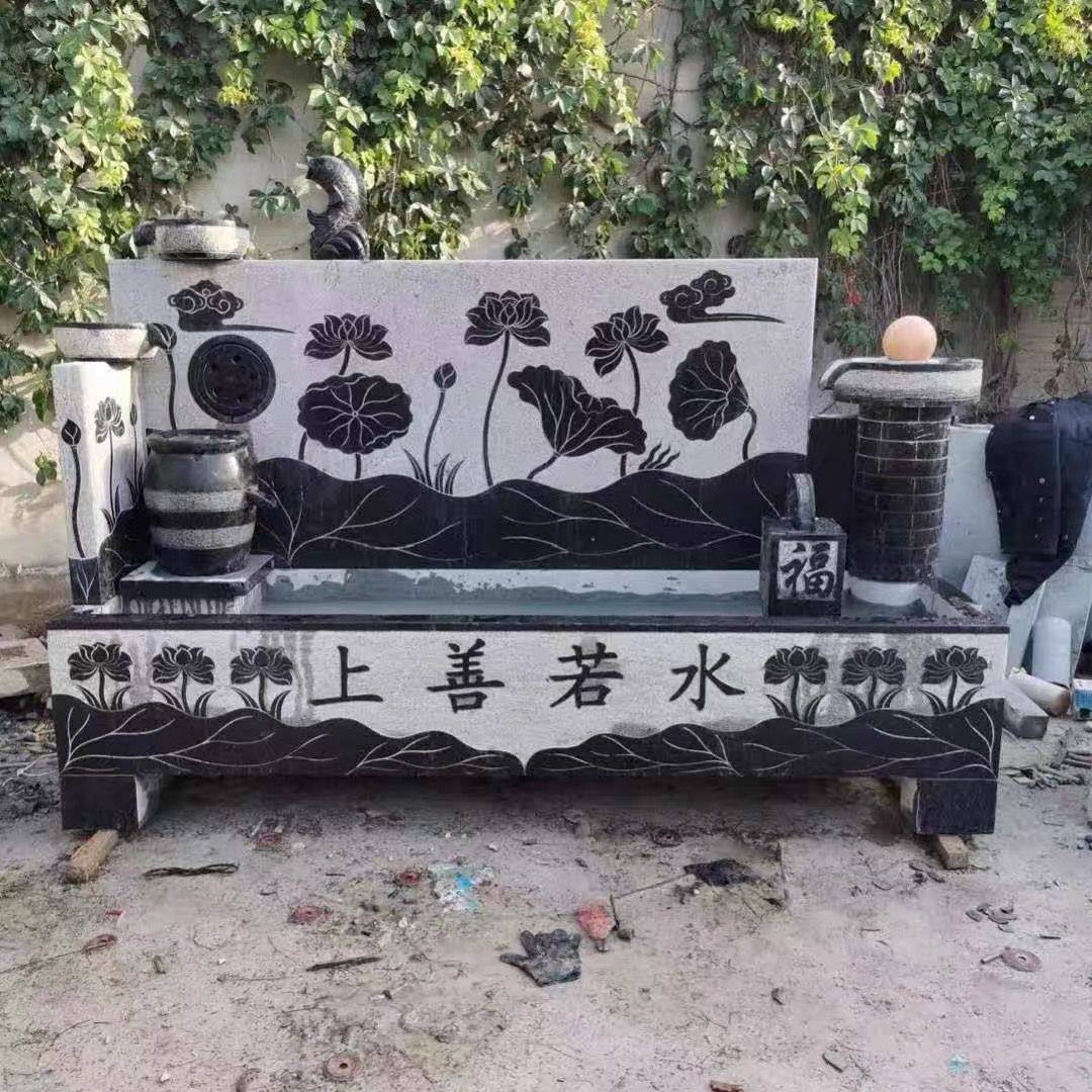 石雕流水庭院青石鱼缸流水摆件石材假山水幕墙户外石头石盆水系,家居饰品,石雕,淘宝优惠券,粉丝福利购,淘宝优惠卷