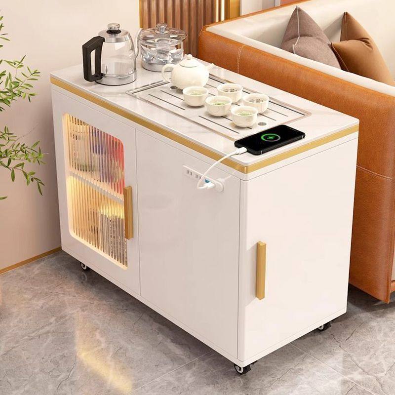 实木岩板沙发边几茶桌简约现代茶台多功能储物移动茶水柜家用客厅,住宅家具,角几/边几,淘宝优惠券,粉丝福利购,淘宝优惠卷