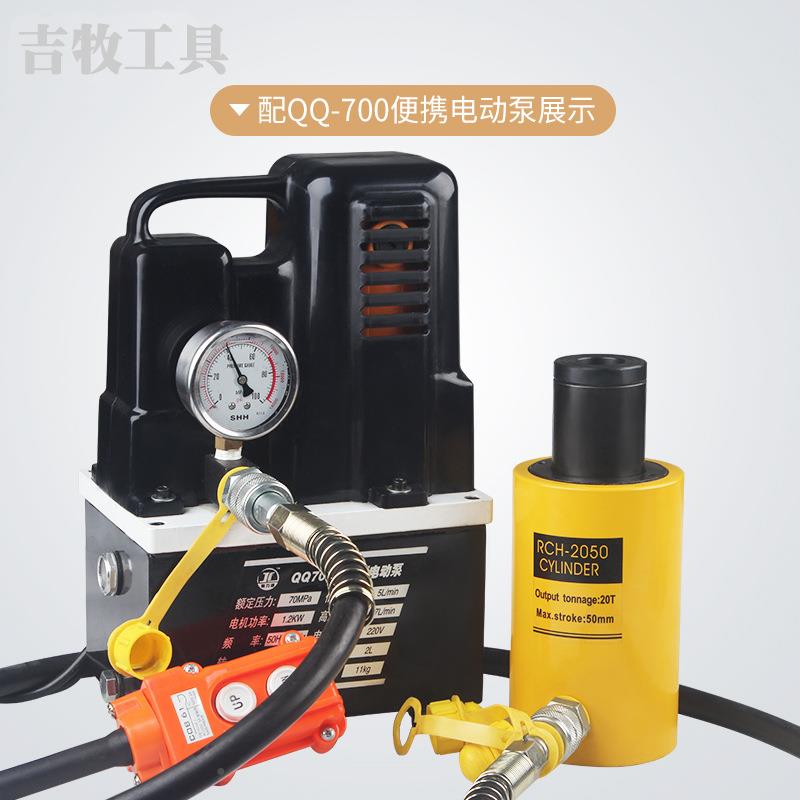 RC程H-60100液重压中空千斤顶电动空心油缸 60 T行100RCH-6010 起