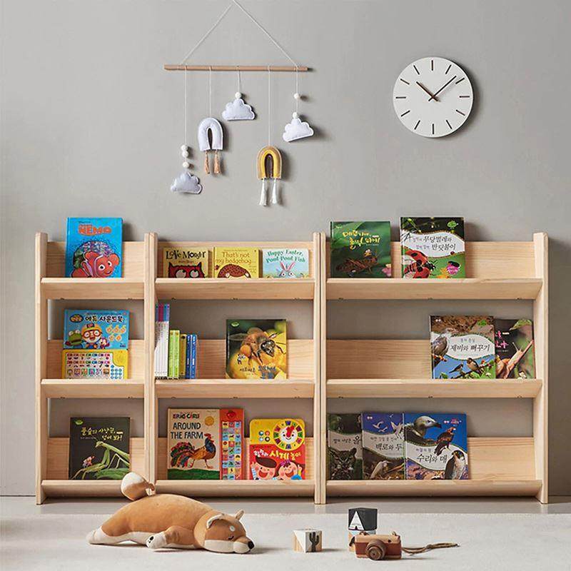儿童书架落地绘本架儿童房阅读书柜家用宝宝收纳架简易实木小书架,住宅家具,书架,淘宝优惠券,粉丝福利购,淘宝优惠卷