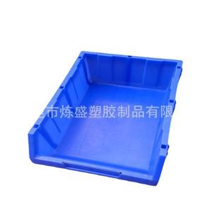 供应斜口物料收纳盒 存放螺丝小零部件收纳盒 工具货架塑料斜口箱