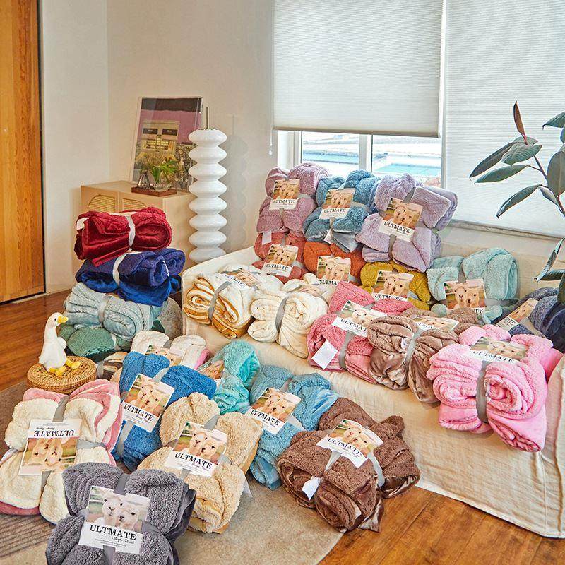 厂家直售羊羔绒毛毯双层柔软羊羔绒学生毛毯盖毯加厚纯色保暖毛毯,床上用品,休闲毯/毛毯/绒毯,淘宝优惠券,粉丝福利购,淘宝优惠卷