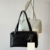 JIL新款 ALYXMM6原创 小众GOJI口金牛皮蛇纹手提单肩斜挎包枕头包